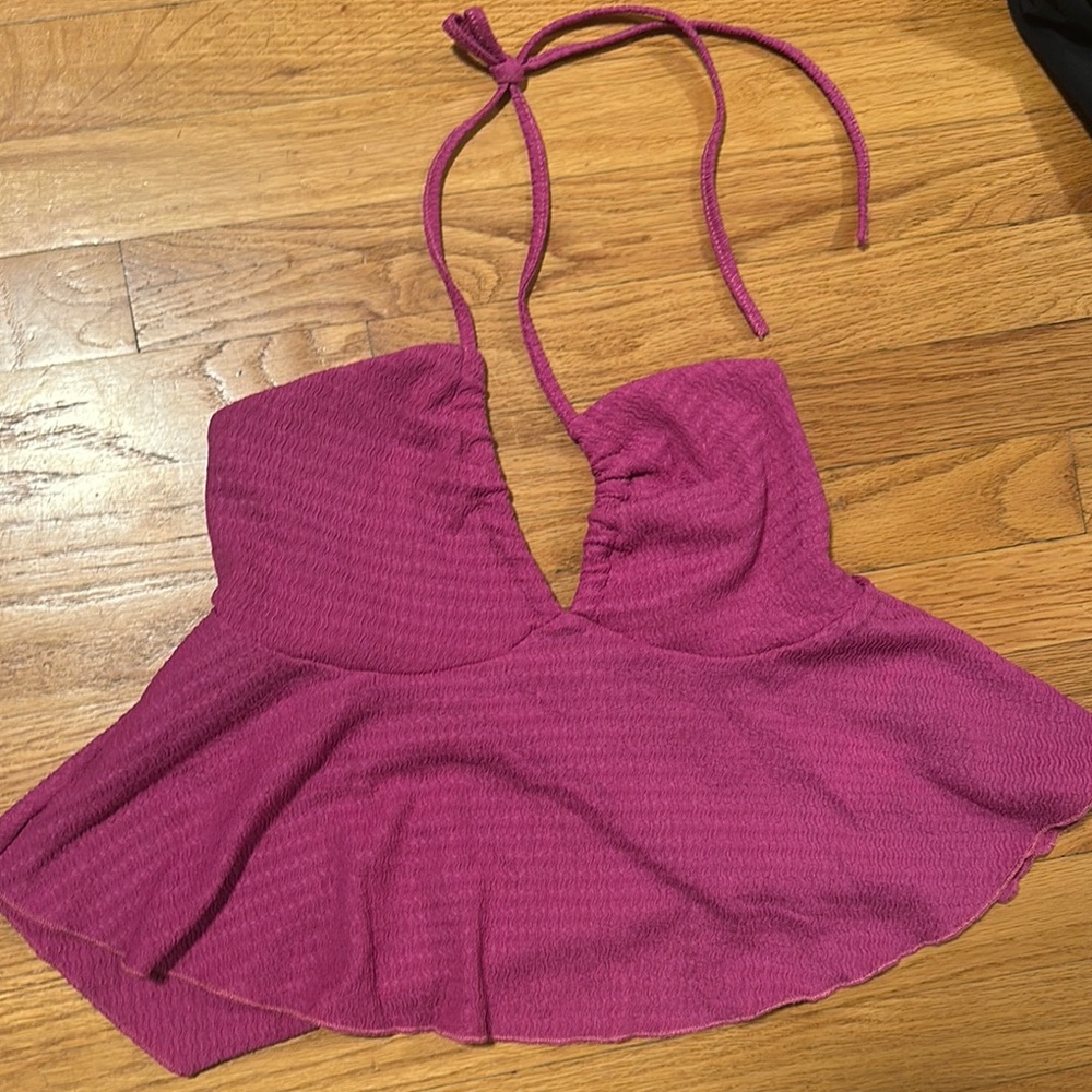 Women's Halter Top in Vibrant Magenta